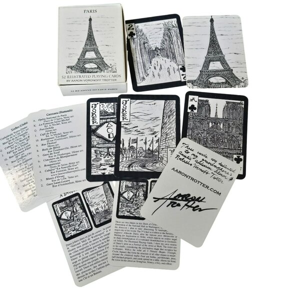 Aaron Trotter Other - Paris Illustrated Playing Cards By Aaron Vornoff Trotter 21/60 14th Printing